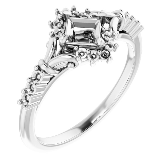 Accented Engagement Ring