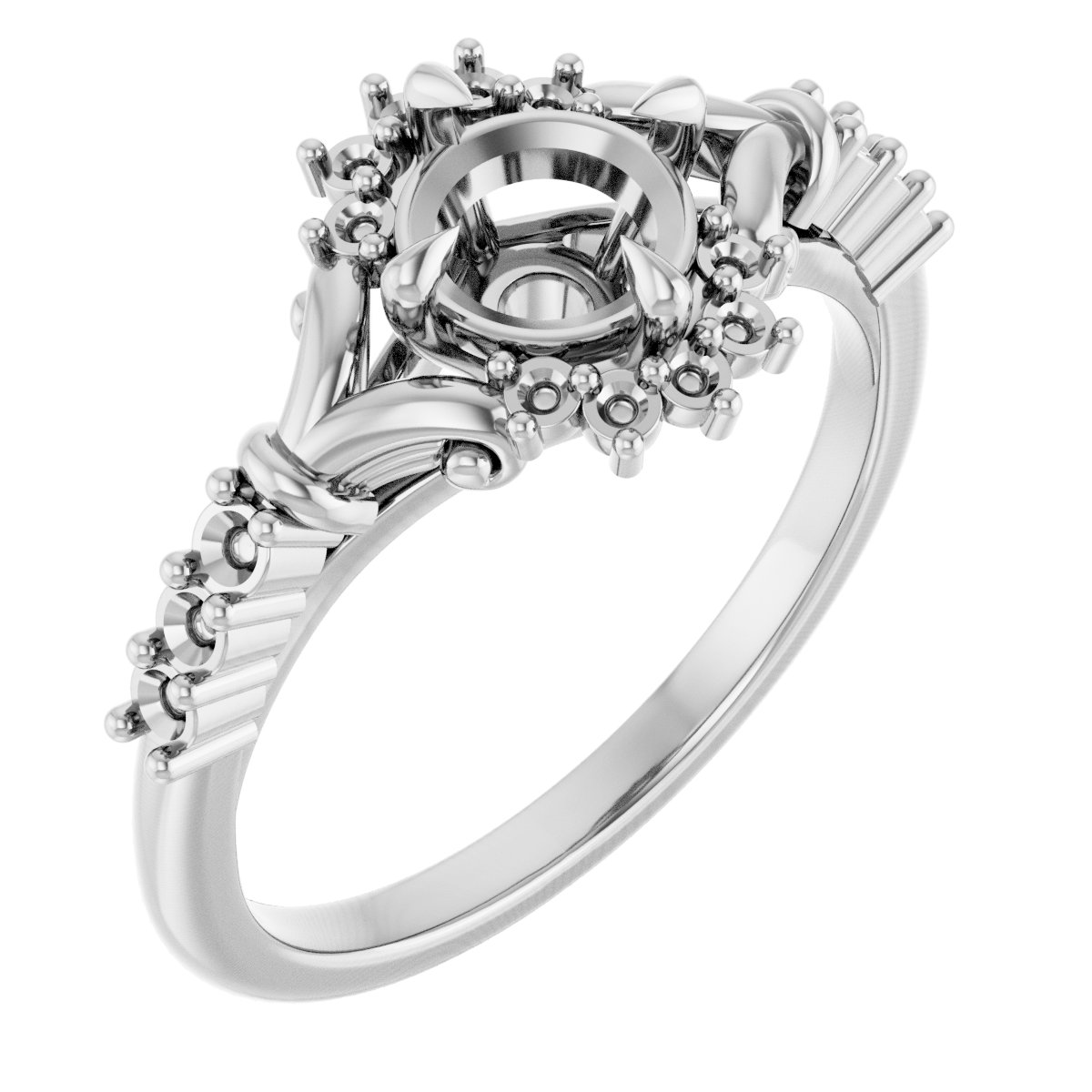 Accented Engagement Ring