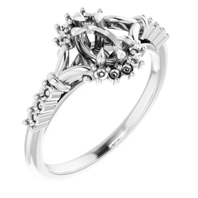 Accented Engagement Ring