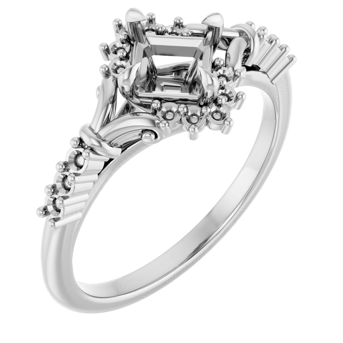 Accented Engagement Ring