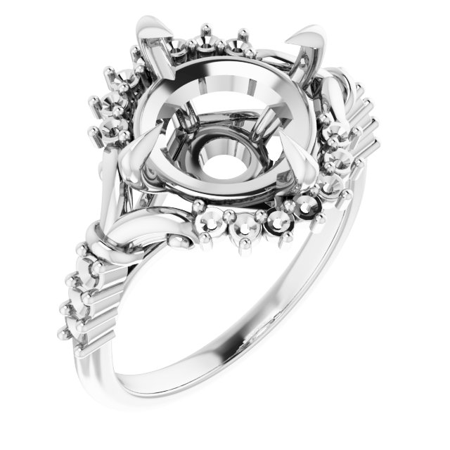 Accented Engagement Ring