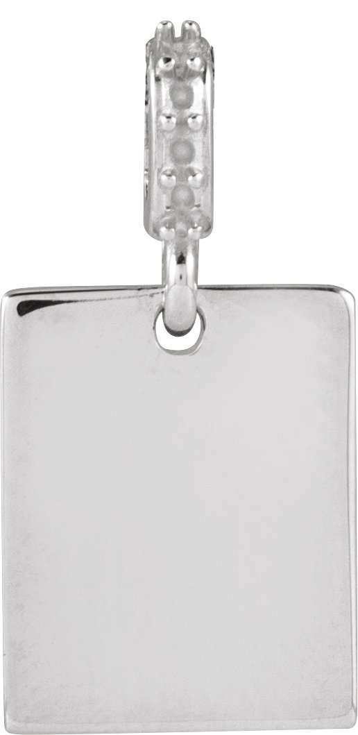 Engravable Accented Necklace or Pendant
