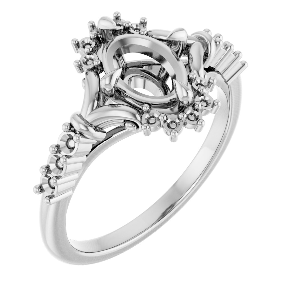 Accented Engagement Ring