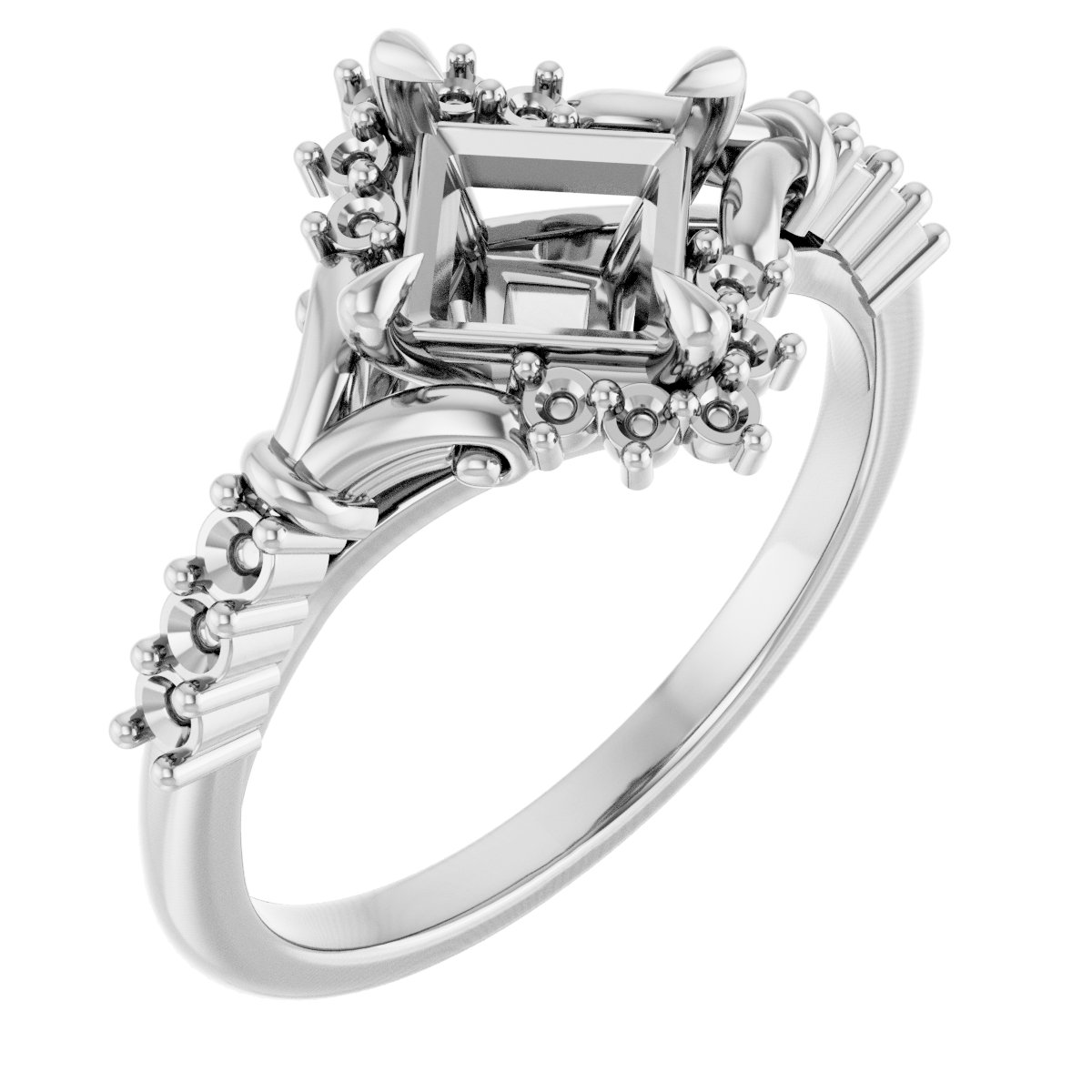 Accented Engagement Ring