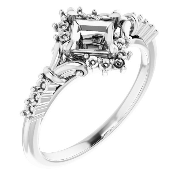 Accented Engagement Ring