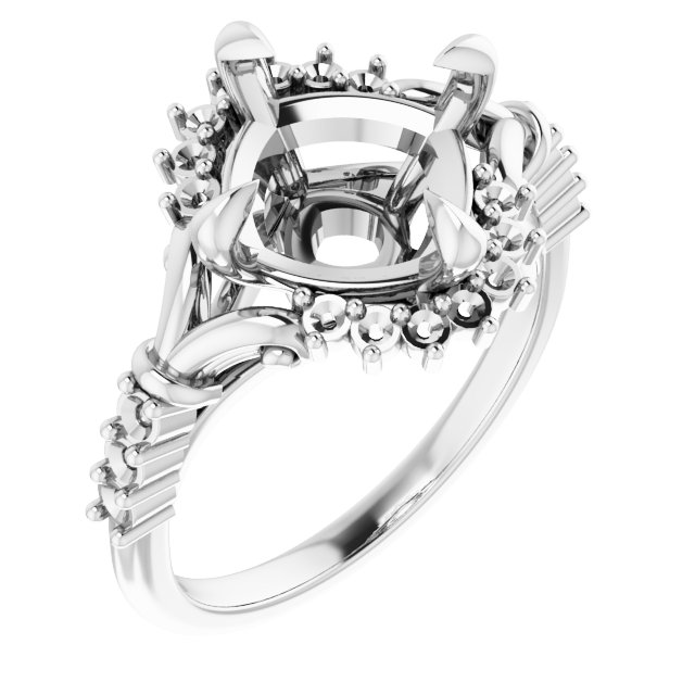 Accented Engagement Ring