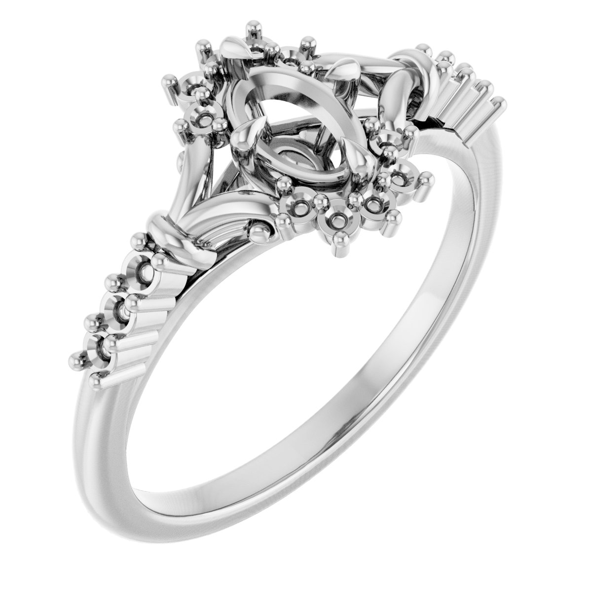 Accented Engagement Ring