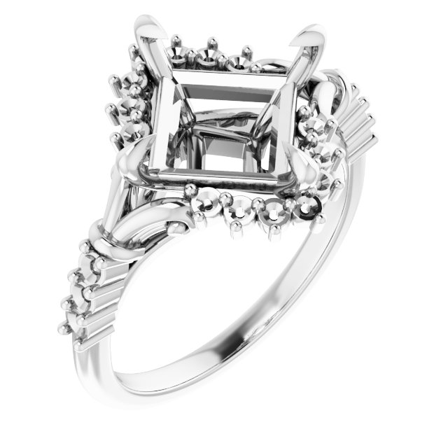 Accented Engagement Ring
