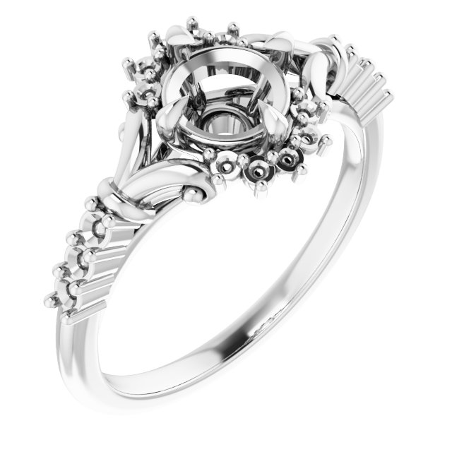Accented Engagement Ring