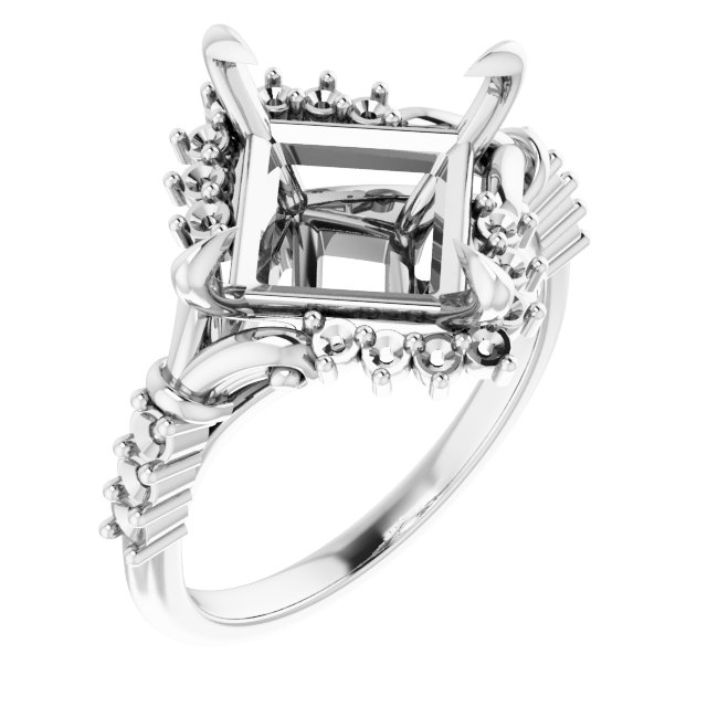 Accented Engagement Ring