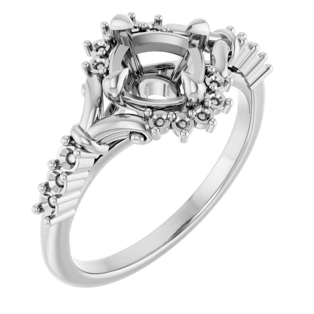 Accented Engagement Ring