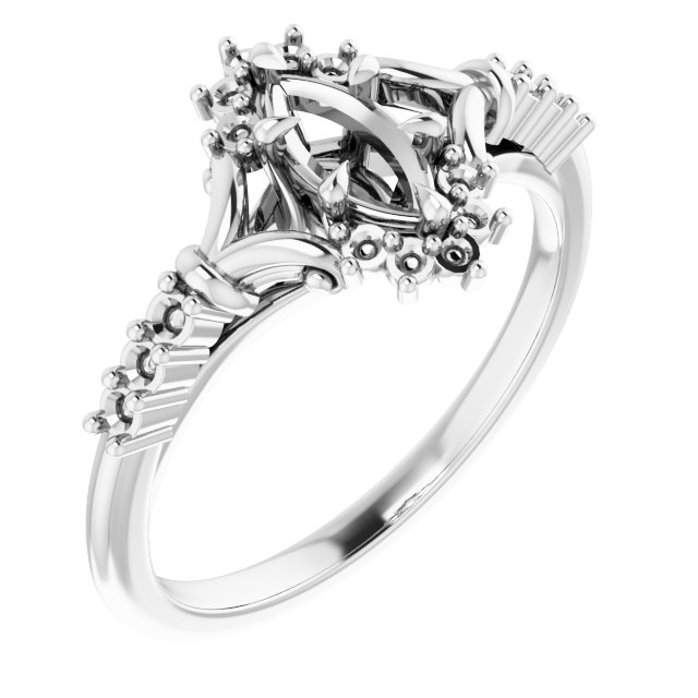 Accented Engagement Ring