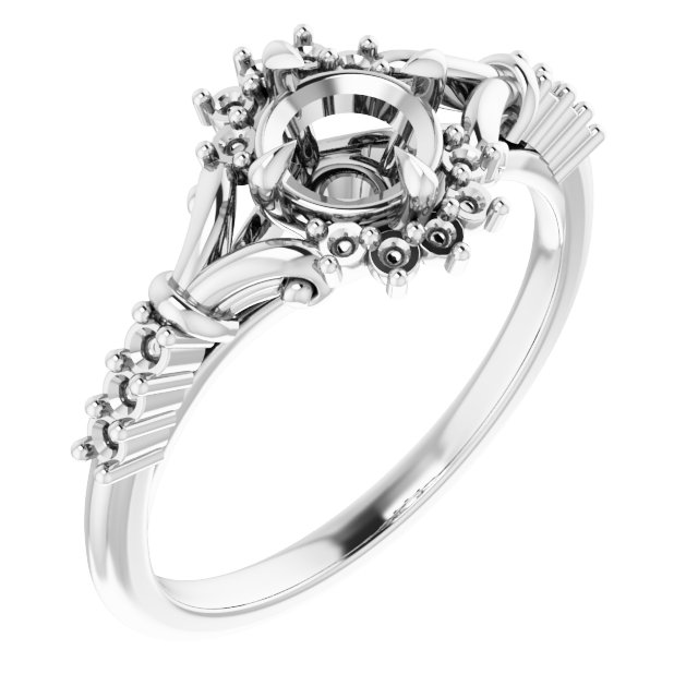 Accented Engagement Ring