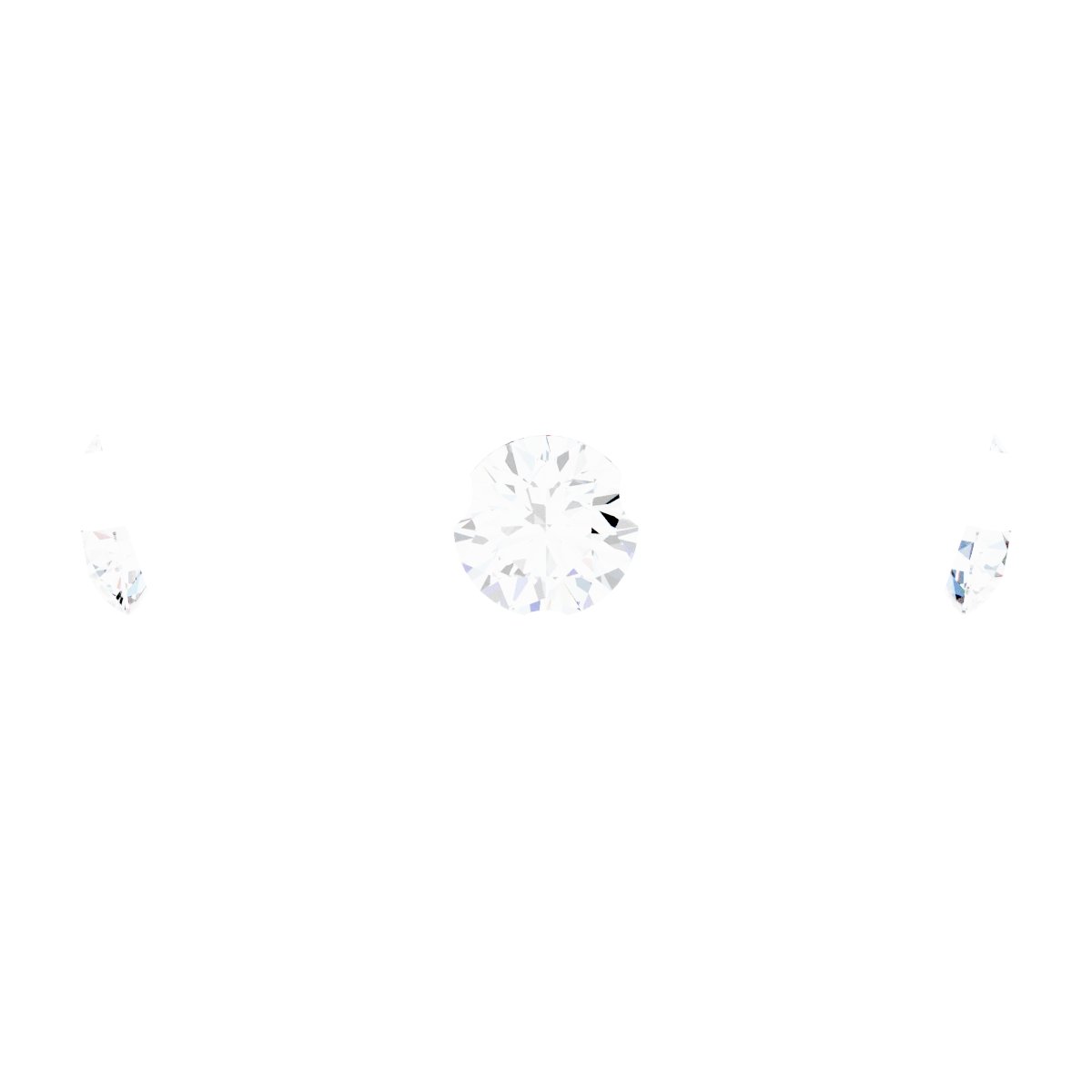14K White 6.5 mm Round .03 CTW Lab-Grown Diamond 4-Prong Shank Setting