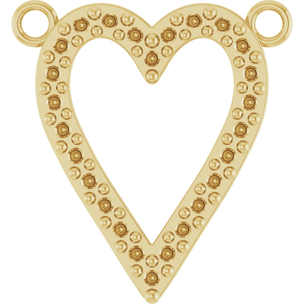 Accented Heart Necklace or Center