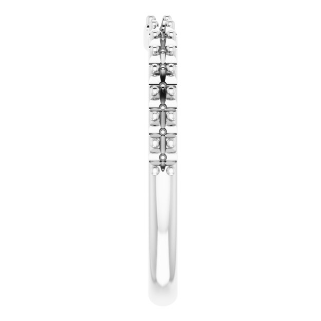 Band Mounting for 10x7 mm Pear Ring view 4