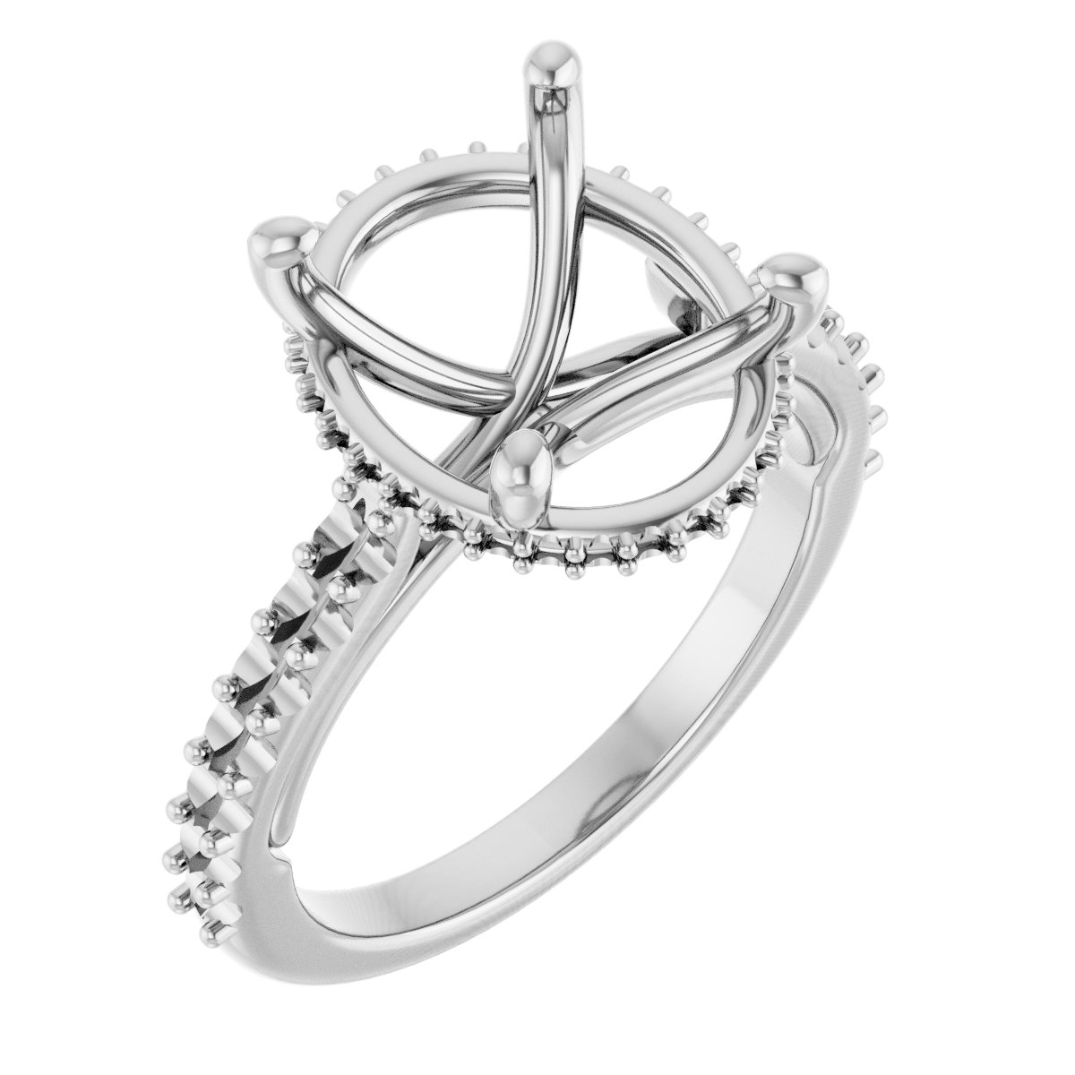 Hidden Halo-Style Engagement Ring