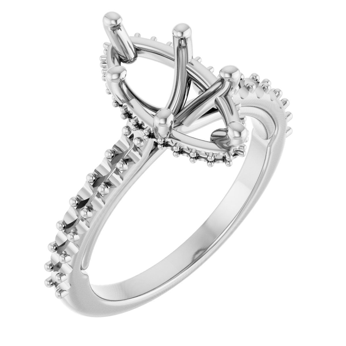 Hidden Halo-Style Engagement Ring