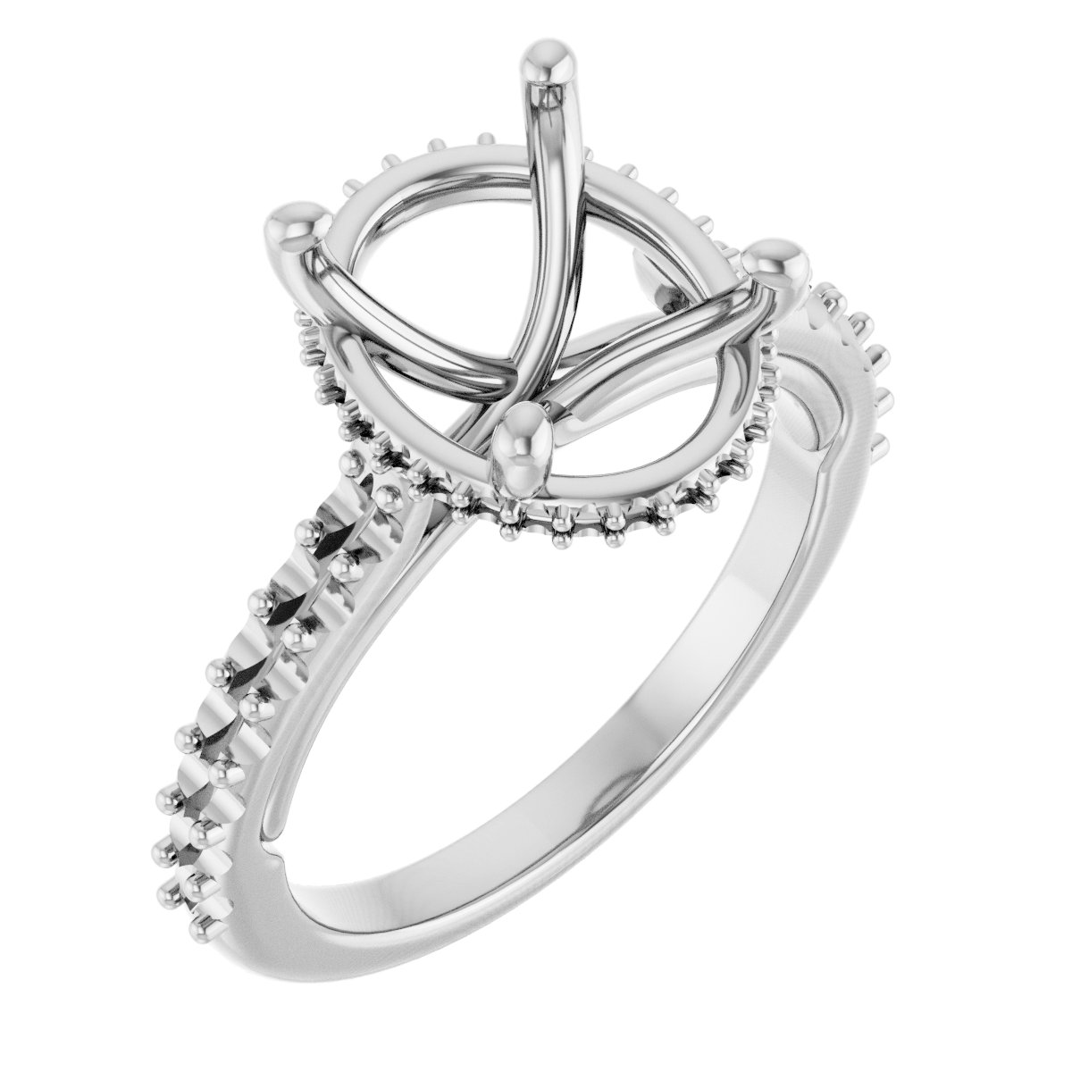 Hidden Halo-Style Engagement Ring