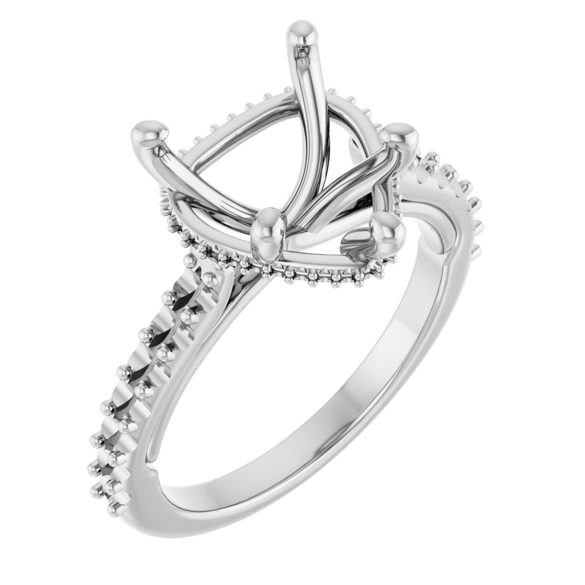 Hidden Halo-Style Engagement Ring
