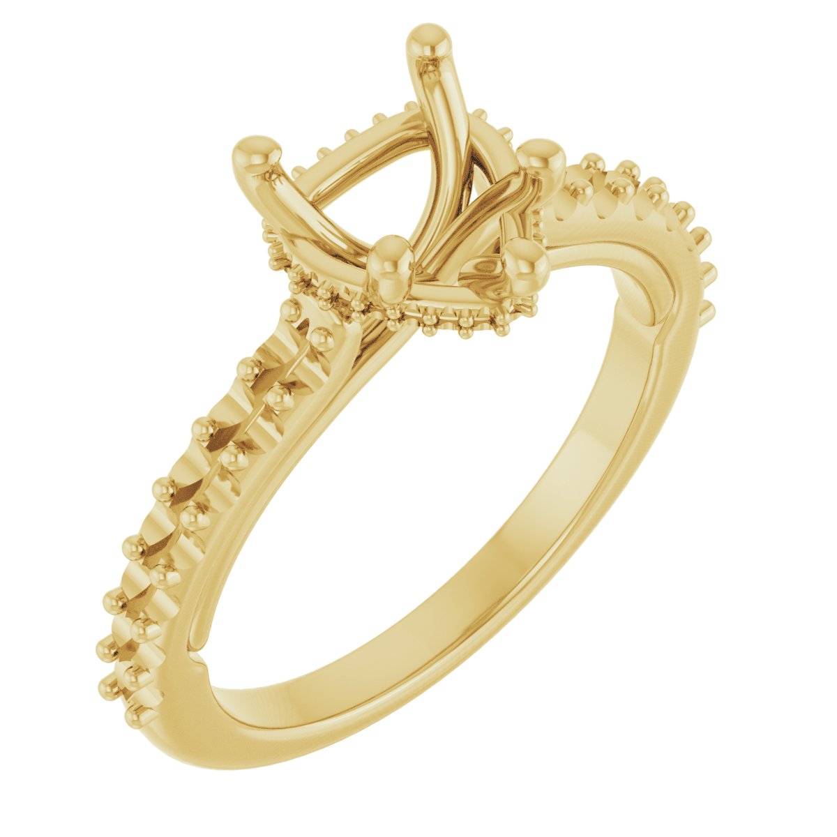 Hidden Halo-Style Engagement Ring