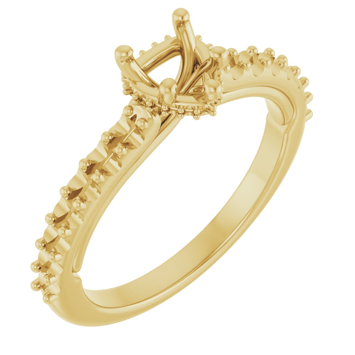 Hidden Halo-Style Engagement Ring
