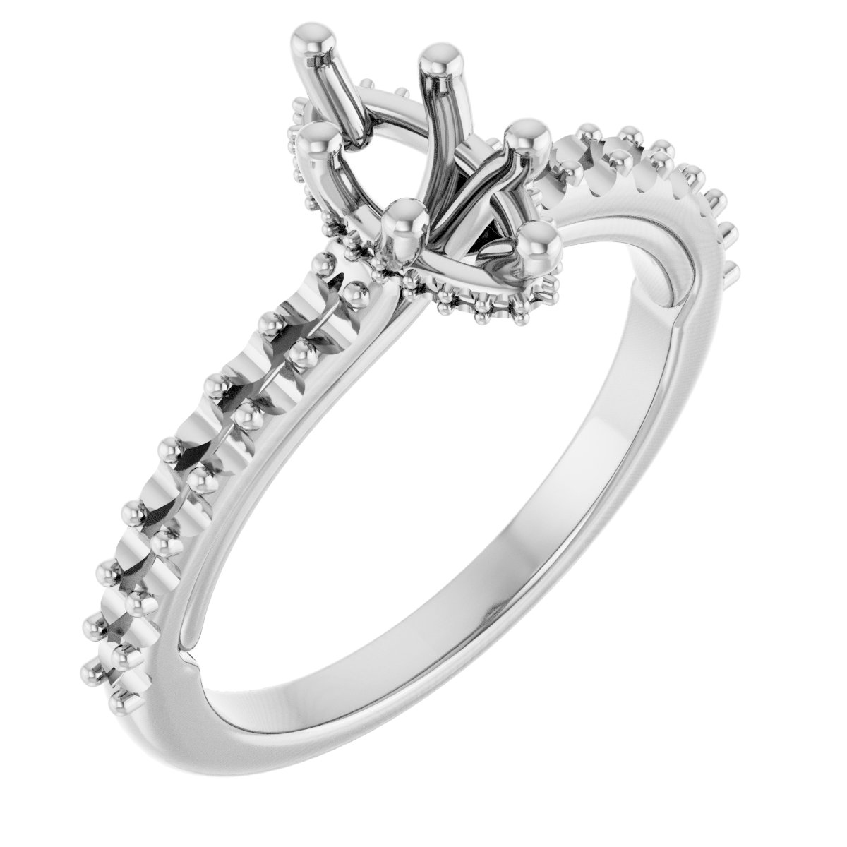 Hidden Halo-Style Engagement Ring