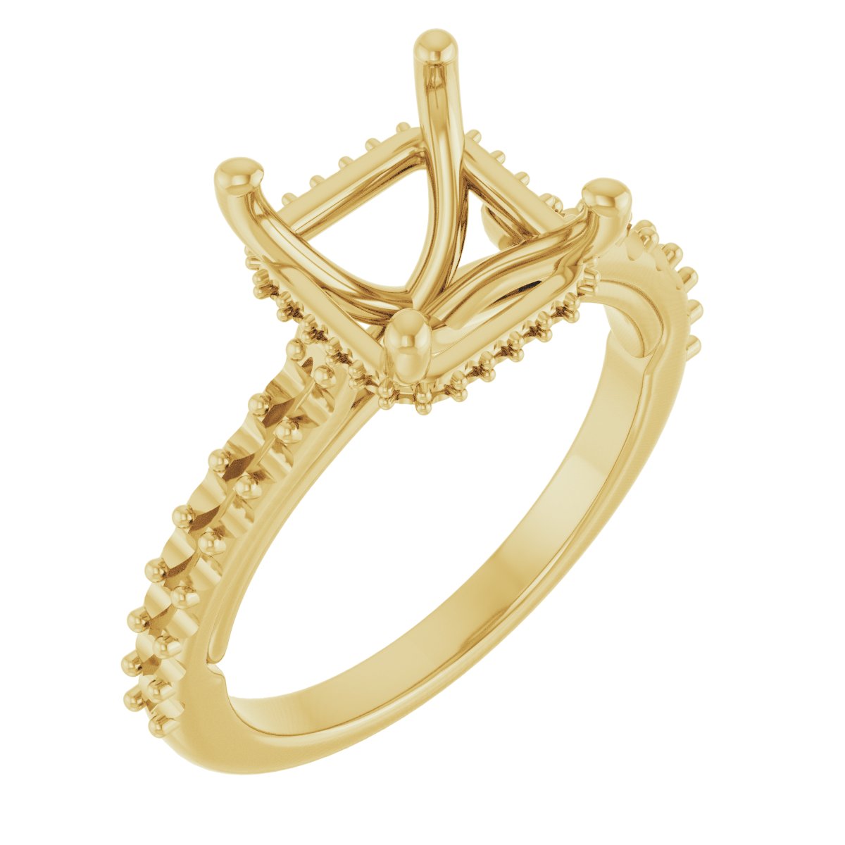 Hidden Halo-Style Engagement Ring