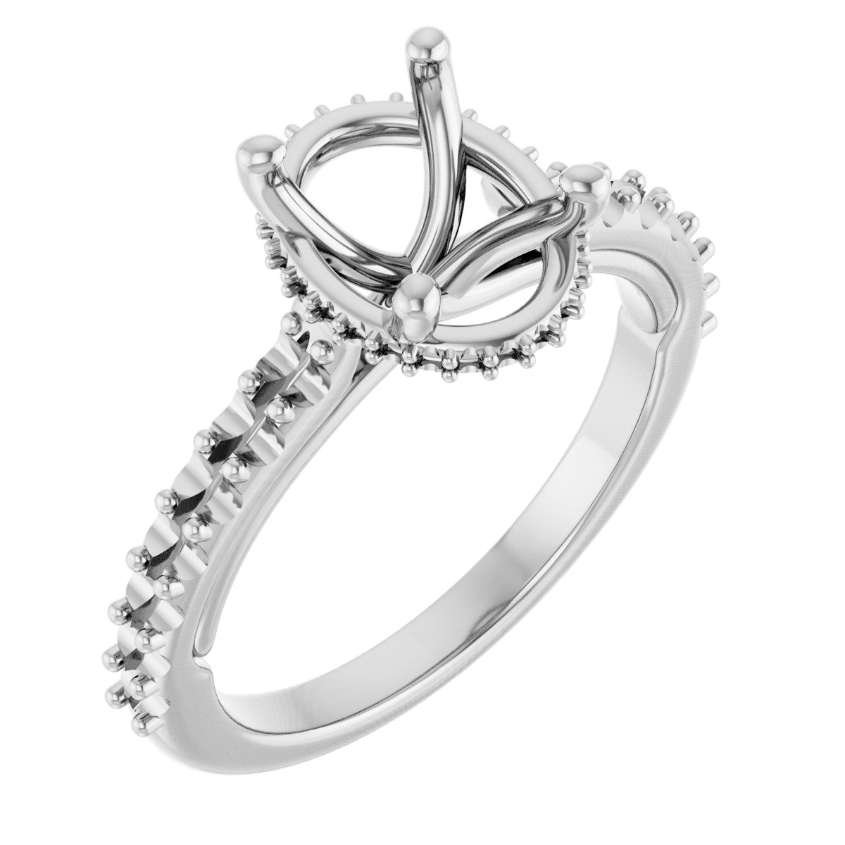 Hidden Halo-Style Engagement Ring