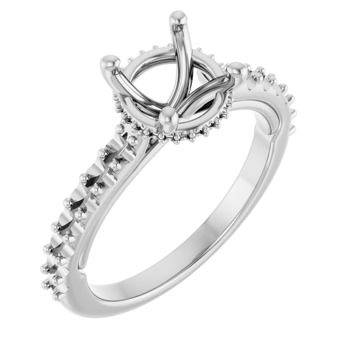 Hidden Halo-Style Engagement Ring