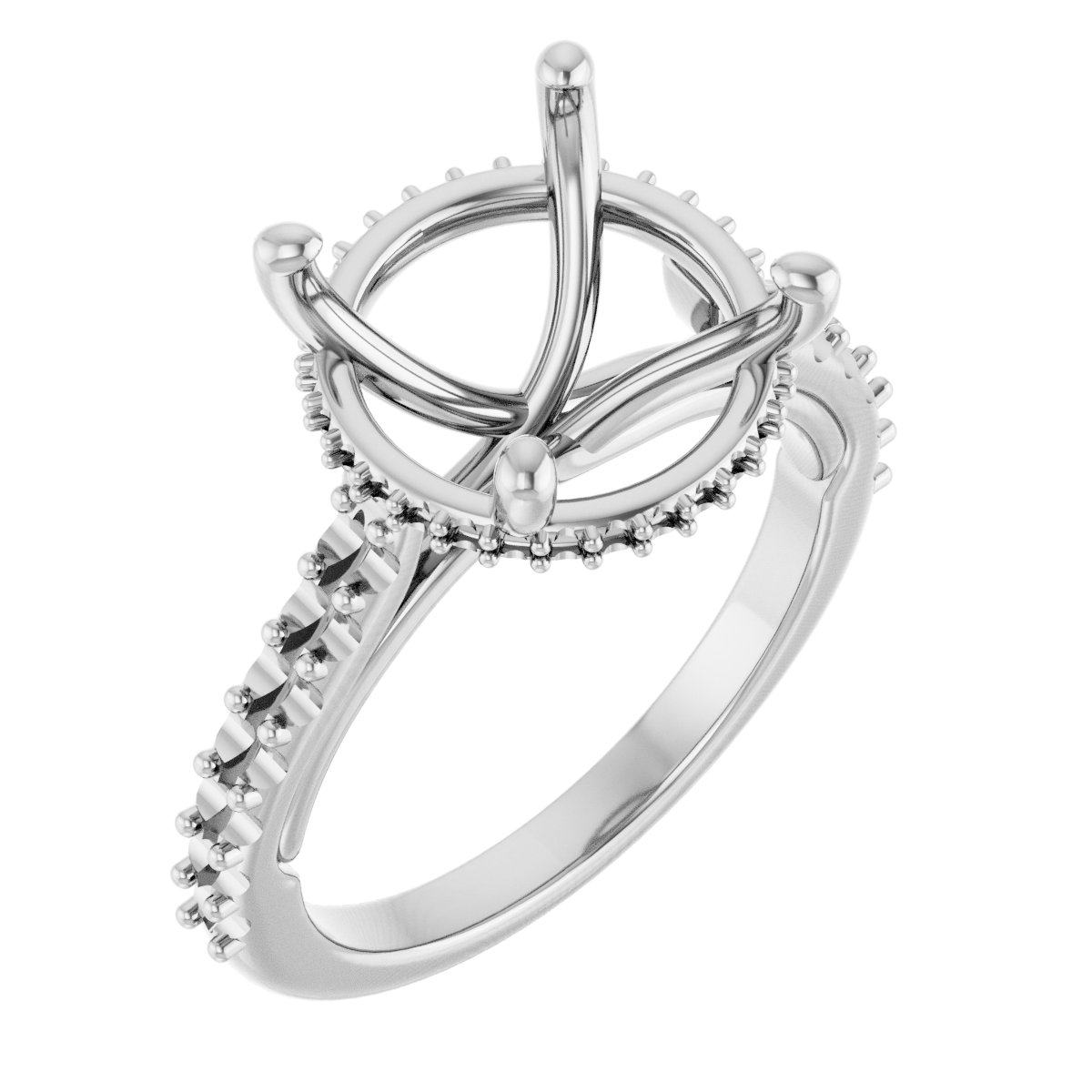 Hidden Halo-Style Engagement Ring
