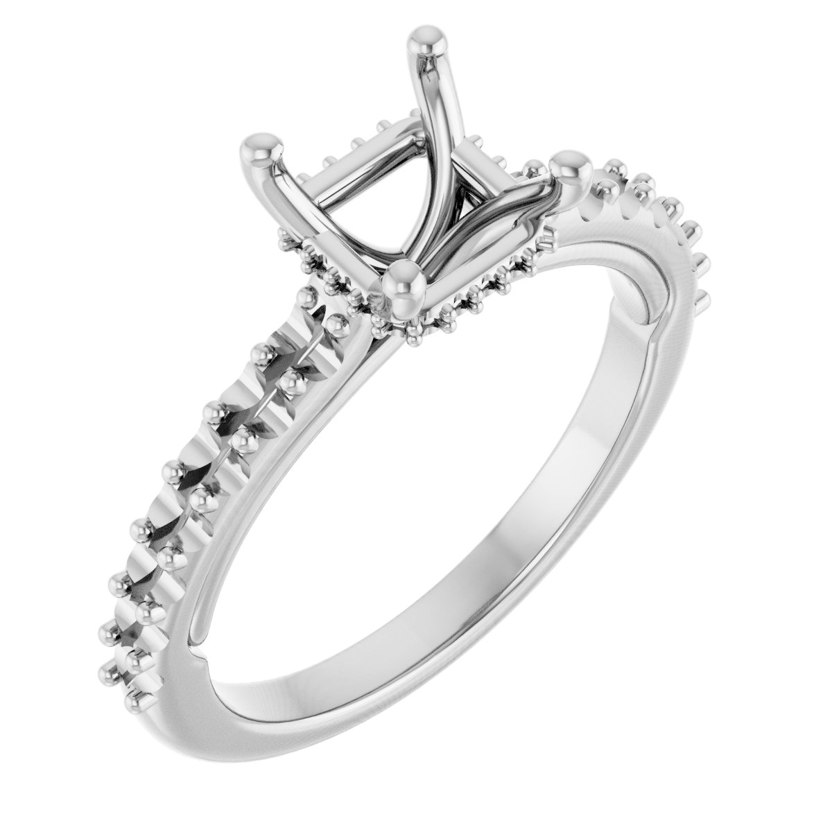 Hidden Halo-Style Engagement Ring