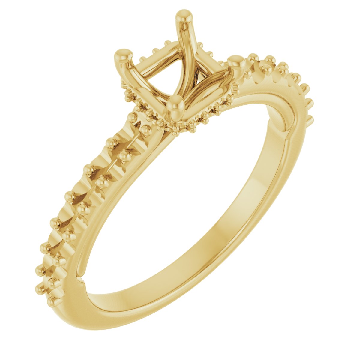 Hidden Halo-Style Engagement Ring