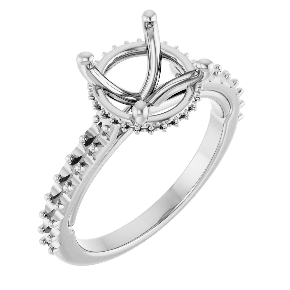 Hidden Halo-Style Engagement Ring