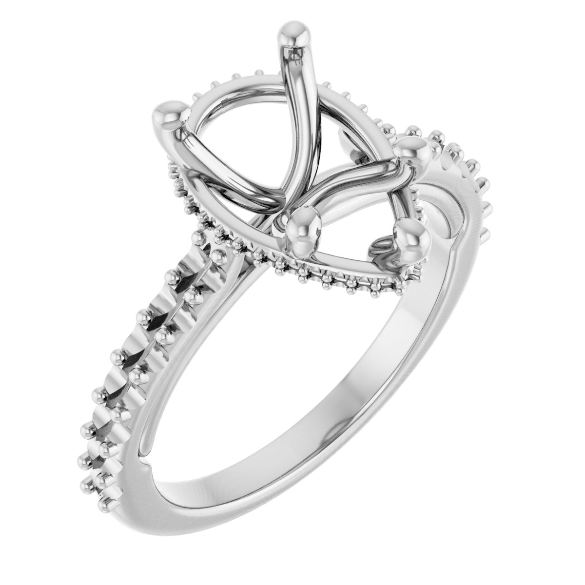 Hidden Halo-Style Engagement Ring