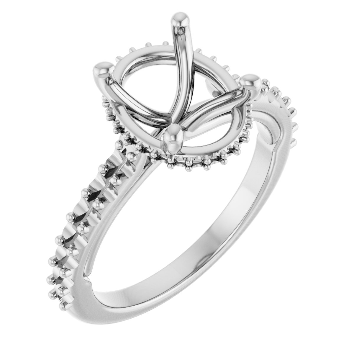 Hidden Halo-Style Engagement Ring