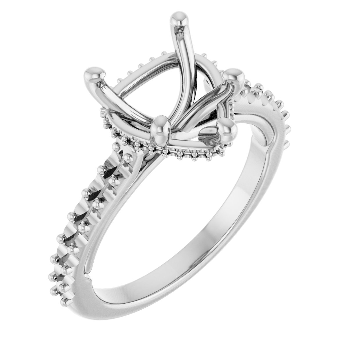 Hidden Halo-Style Engagement Ring