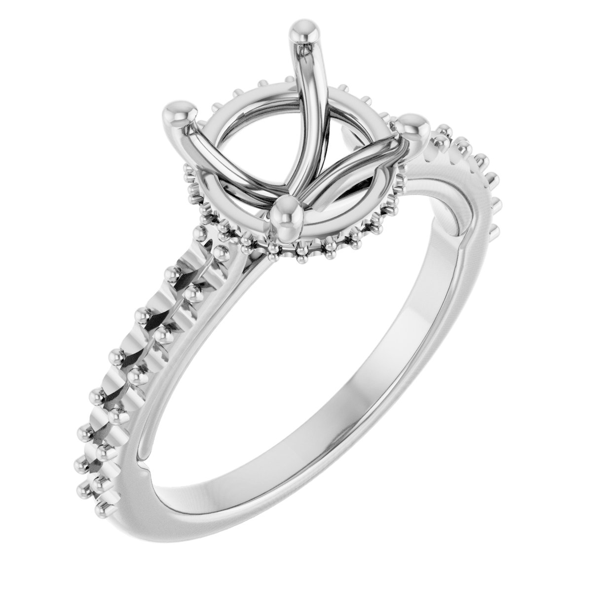 Hidden Halo-Style Engagement Ring