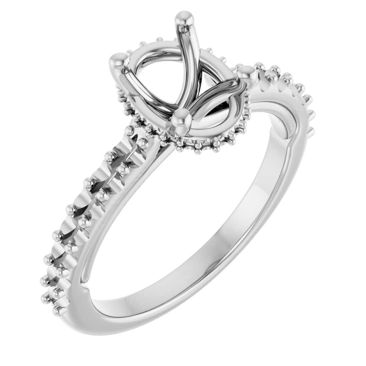 Hidden Halo-Style Engagement Ring