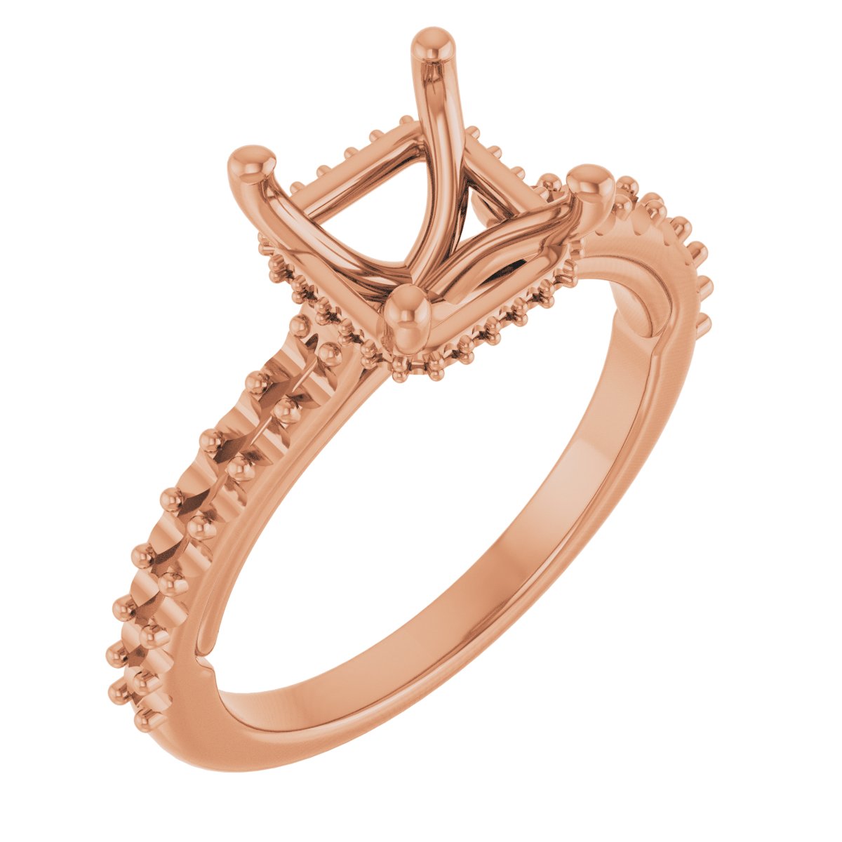 Hidden Halo-Style Engagement Ring