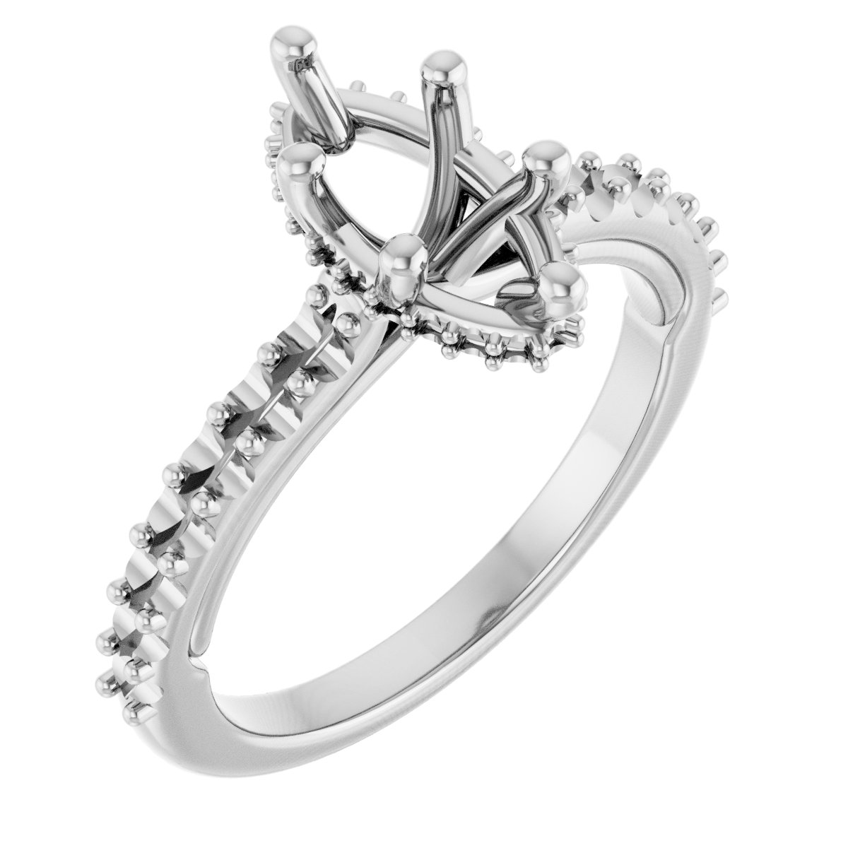 Hidden Halo-Style Engagement Ring