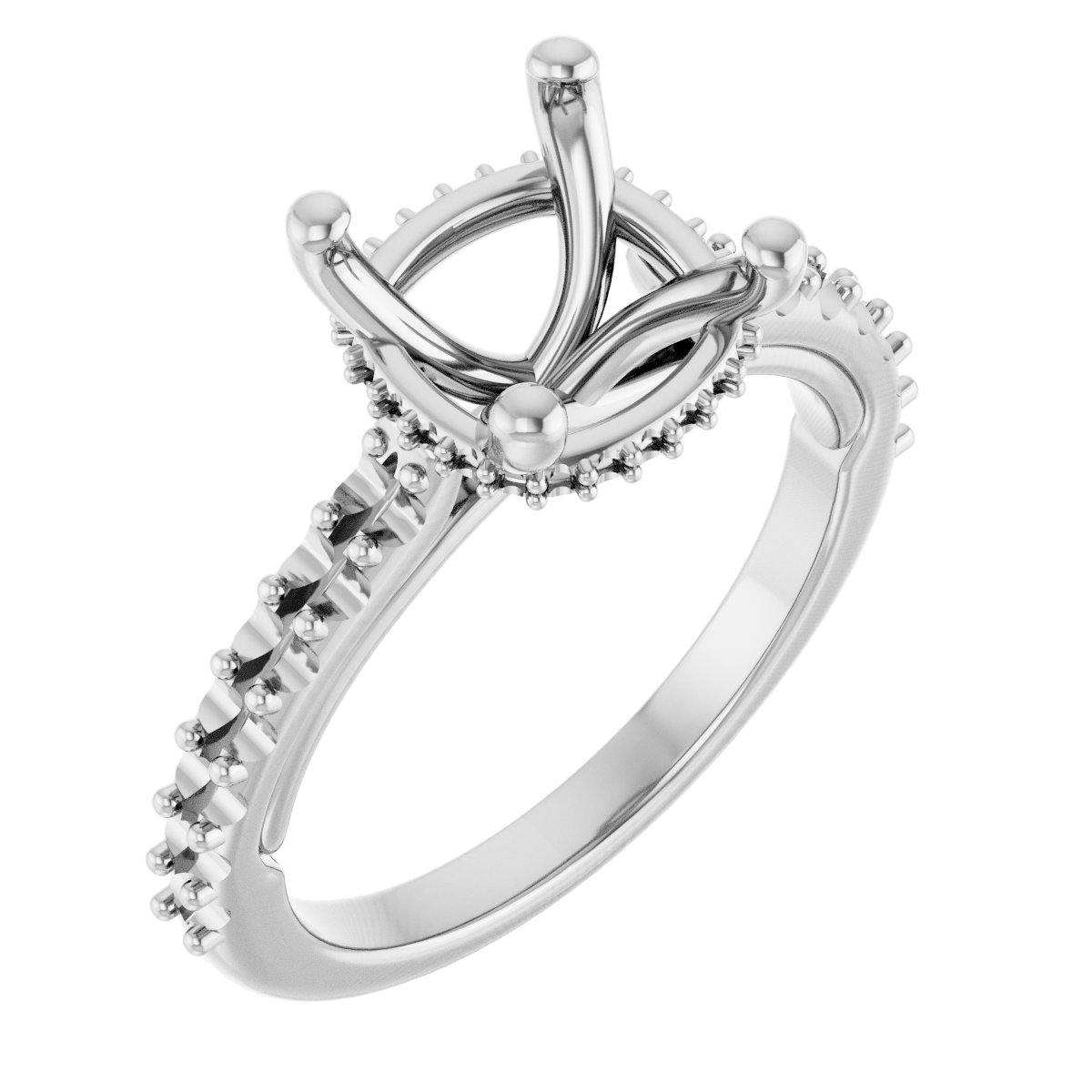 Hidden Halo-Style Engagement Ring