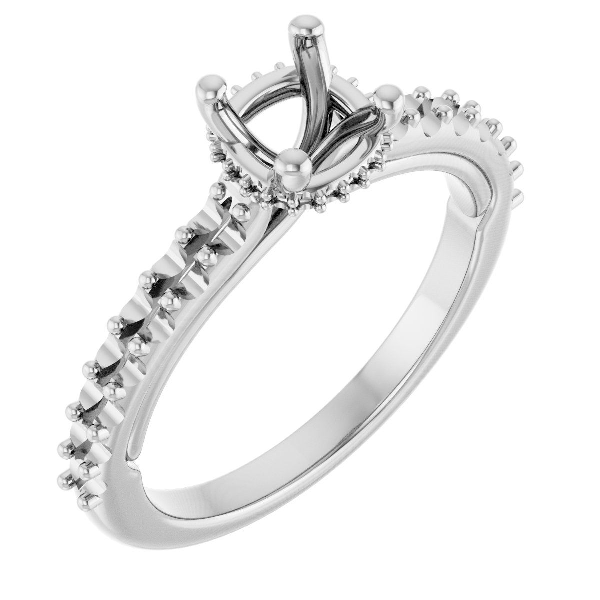 Hidden Halo-Style Engagement Ring