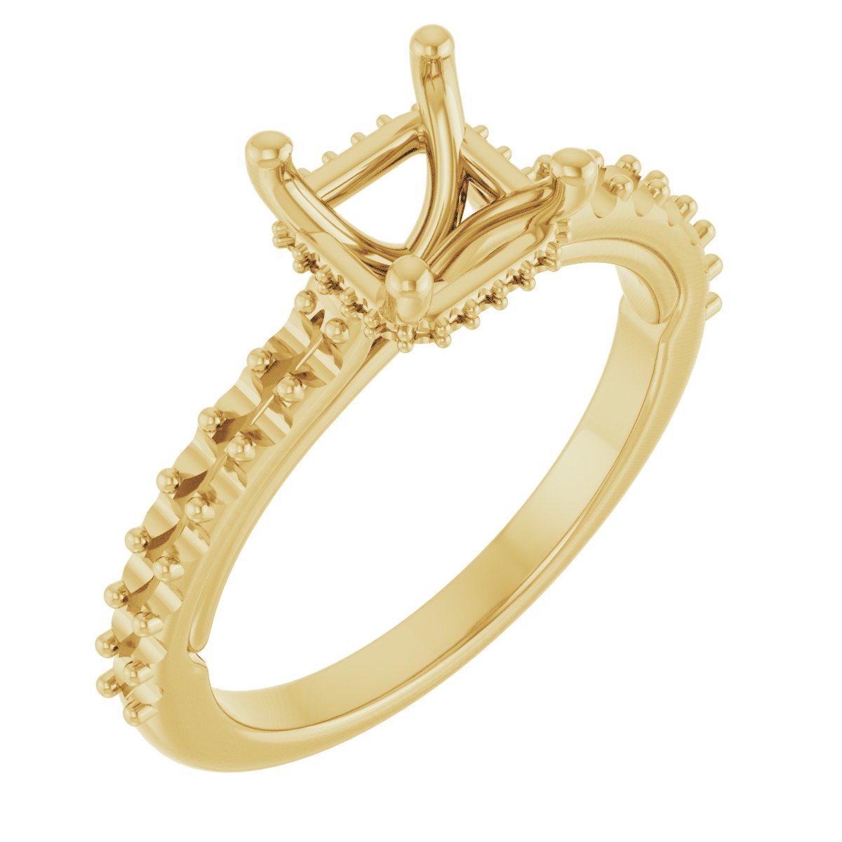 Hidden Halo-Style Engagement Ring