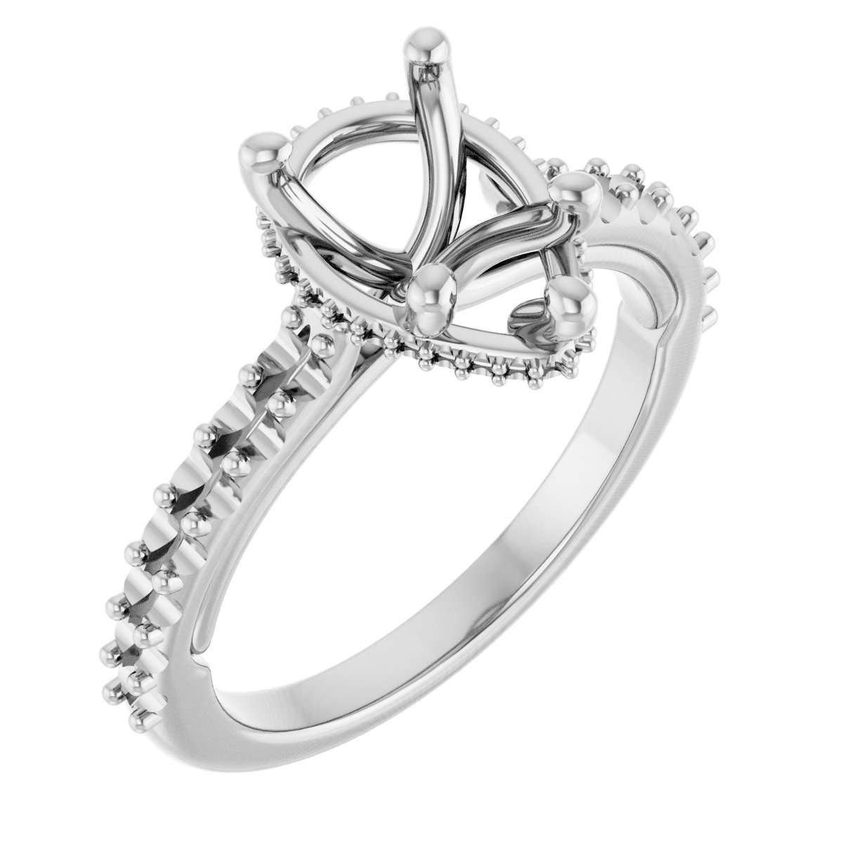 Hidden Halo-Style Engagement Ring