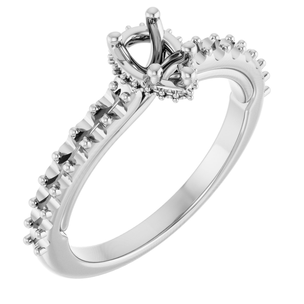 Hidden Halo-Style Engagement Ring
