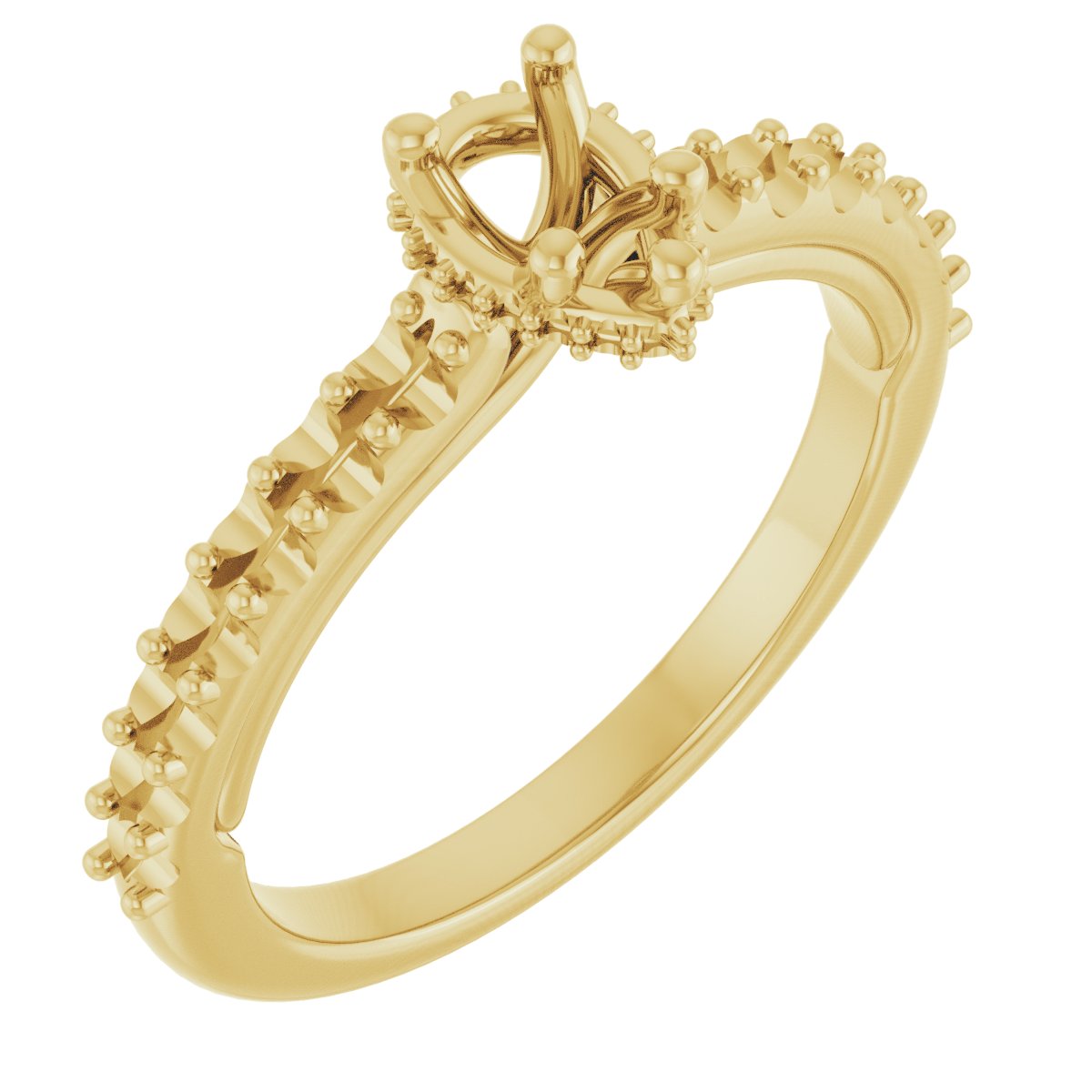 Hidden Halo-Style Engagement Ring