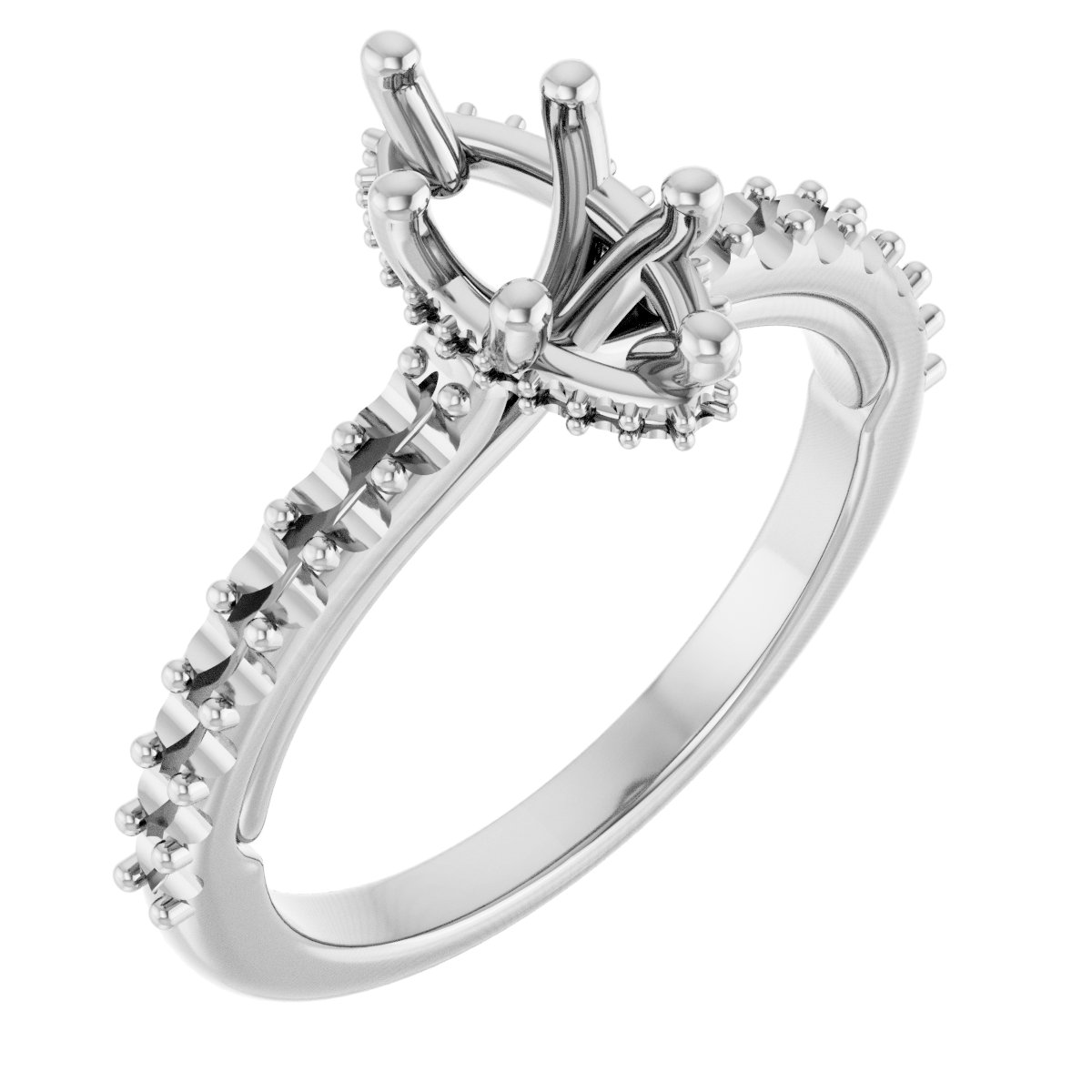 Hidden Halo-Style Engagement Ring