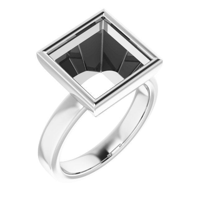 Bezel-Set Solitaire Engagement Ring