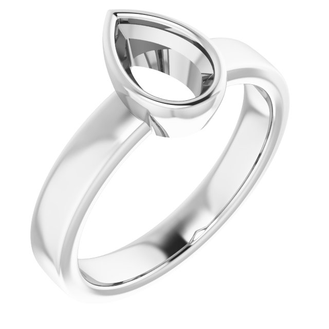 Bezel-Set Solitaire Engagement Ring